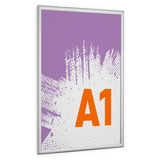 Durable Klapprahmen OUTDOOR A1, Plakatrahmen wetterfest, silber, 506023