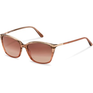 Rodenstock Damen R3320 in Cateye Form aus hochwertigem Acetat, Havana Rose Gradient, Rose Gold, M EU