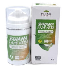 Mussa Canaria Organische Anti-Aging Creme 97% natürlich - Aloe Vera, Banane, Arganöl, Vitamin E - Gesicht, Auge, Hals für Tag und Nacht. Für Frauen, Männer, über 50 Jahre - Anti-Falten 75 ml