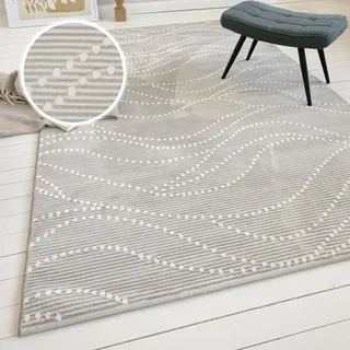 OTTO home »Adlee« rechteckig 12 mm Höhe Kurzflorteppich, gewebt, geometrisch, Wohnzimmer, modern, Punkte