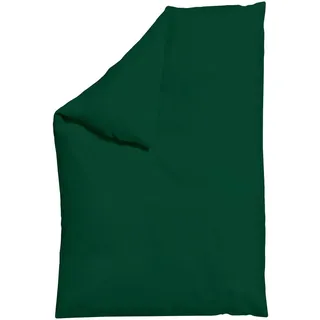 Schlafgut Bettdeckenbezug , Dunkelgrün , Textil , Uni , 135-140x200 cm , Textiles Vertrauen - Oeko-Tex®, AZO-frei, Bsci, Oeko-Tex® Standard 100, Oeko-Tex® Made IN Green , pflegeleicht, atmungsaktiv, bügelleicht, schadstoffgeprüft, weiche und anschmiegsame Oberfläche, bio , Heimtextilien, Bettwäsche & Leintücher, Bettwäsche, Jersey-bettwäsche