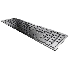 Cherry KW 9100 SLIM - Tastaturen - Französisch - Silber