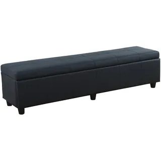 MCW Sitzbank Kriens XXL Schwarz 180 x 45 x 45 cm