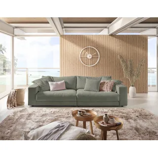 Home Affaire Big-Sofa Cord 3-Sitzer Grün