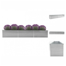 Bild von Garten-Hochbeet Verzinkter Stahl 480x80x77 cm Grau