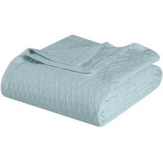 Superior Decke mit Rautenmuster, 100% Baumwolle, Bezug für Zuhause, Couch, Bett, weiche, warme Decken, Boho-Ästhetik, bequem, gemütlich und niedlich, dekorative Bettwäsche, Essentials, California