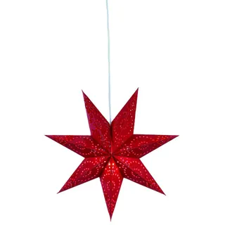Markslöjd Hänge-Stern Aratorp Ø45cm rot, Leichte Dekorationsfigur, Rot, Papier, IP20, II, 1 Glühbirne(n) - Rot