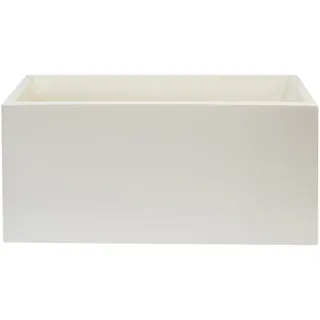 Blumentopf aus Polyethylen mit Rotomolde, Weiß, 70 x 30 x 30 cm