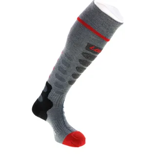 Lenz Heat Sock 5.1 toe Cap Slim Fit grau/rot 35-38