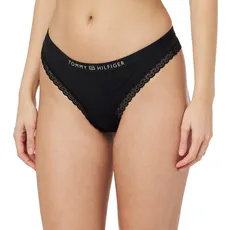 Tommy Hilfiger Damen String Tanga, Schwarz (Black), XL