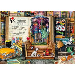 Schmidt Spiele 58598 Erinnerungen an New York, Aimee Steward, 1000 Teile Puzzle