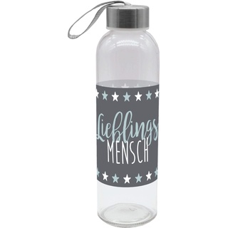 infinite by GEDA LABELS (INFKH) Trinkflasche Lieblingsmensch 500ml Glas