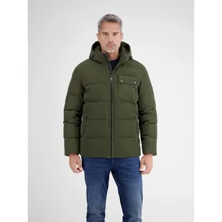 Winterjacke LERROS "Herren Steppjacke in funktionaler Cord-Optik", Herren, Gr. M, grün (original olive), 100% Polyester, Jacken Winterjacke