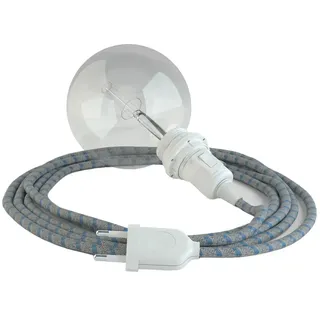 Creative Cables Rd55 Stripes 3 M Hängeleuchte Für Lampenschirm - Steward Blue / White - One Size