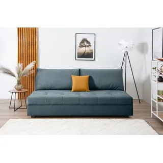 Collection AB Schlafcouch 100%Polyester 2-Sitzer Blau