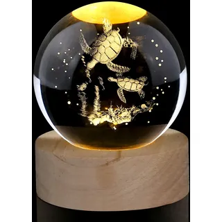 60 mm Glaskugel Schildkröte Deko, Turtle Crystal Ball, Kristallkugel Tiere | AWARDSEN Glaskugel Deko Briefbeschwerer Ein Schildkröte Geschenk für Tierliebhaber, Deko Wohnzimmer Geschenke für Frauen