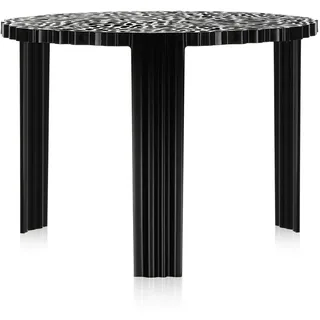 Kartell T-Tisch, Bambus, schwarz, 50 x 36 x 50 cm