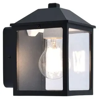 Wandleuchte Spire E27 Ip44 Schwarz - Schwarz