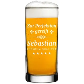 polar-effekt Bierglas 485 ml modern mit Gravur als Grschenk - Männergeschenk zum Geburtstag - Glas für Pils, Kölsch & Export - Stabiles & robustes Trinkglas