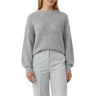 comma casual identity Strickpullover Relaxed Fit, Alpaka-Mix, Rundhals, Grobstrick