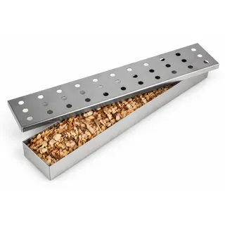 6x Räucherbox aus Edelstahl BBQ Smoker box Grill Zubehör Landmann