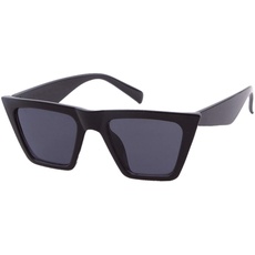 ADEWU Katzenauge Sonnenbrille Mode Damen Oversized Übergröße Brille UV400 Schutz Vintage Retro Designer