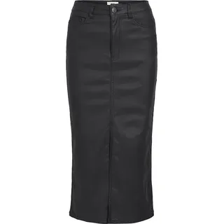 Object Naya Coated Midirock Schwarz XS Frau Schwarz XS - Schwarz