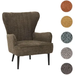 Lounge-Sessel HWC-K37, Cocktail-/Ohrensessel Polsterstuhl Retro Vintage Stoff Chenille (500g/m2) Öko