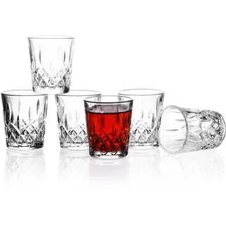 Schnapsgläser, Set mit 6, 57ml, Mini-Schnapsglas, Shotgläser Shot Gläser Set