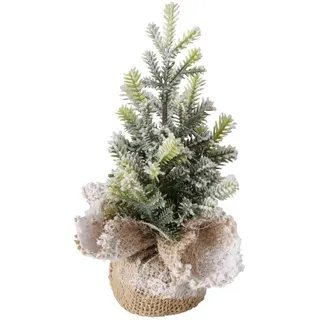Boltze Home Tannenbaum Jute Topf 22 cm , Multicolor , Kunststoff , 22 cm , Dekoration, Weihnachtsdekoration, Christbäume & Zubehör