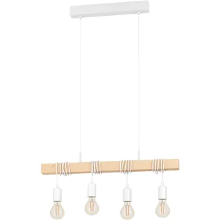 EGLO Townshend 4-flg. 11 cm vintage braun, weiß