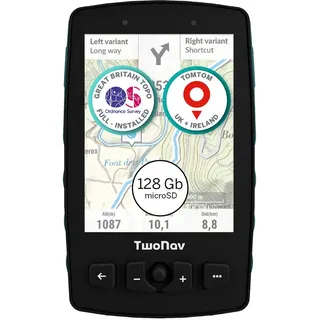 Twonav Aventura 2 Plus 32 Gb + Microsd 128 Gb + Great Britain Topo Ordnance Survey 1:25.000 Gps - Black - One Size