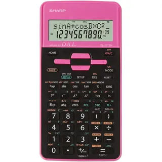 Sharp EL-531 TH-PK Wissenschaftlicher Schulrechner (2-zeilige Anzeige, D.A.L.-Eingabe, Batterie) Pink