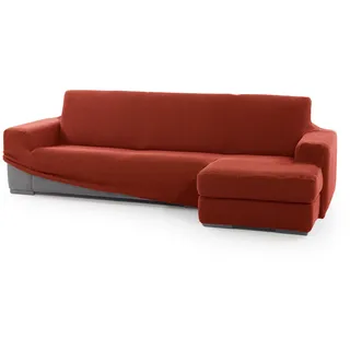 SOFASKINS® super elastischer Chaise Longue überzug, Sofabezug Kurze rechte Armlehne, Sofa überzug atmungsaktiv, bequem und langlebig, Kompatible Abmessungen des Sofas (210-340 cm), Farbe Kessel
