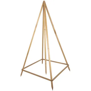 Windhager Holz-Ranktipi; Kiefernholz, 75 x 75 x 145 cm; Holz; Rankgitter Garten, Pflanzenstütze, Kletterhilfe für Pflanzen, Rankgerüst; FSC-Zertifiziert