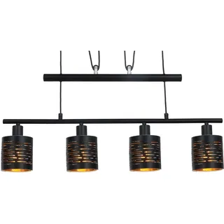 GLOBO Tunno 4-flg. 70 cm modern schwarz-gold