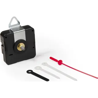Quarzuhrwerk McPower "CQ-5001" 1x Kunststoff-Zeigersatz, lautlos, schleichend - Schwarz