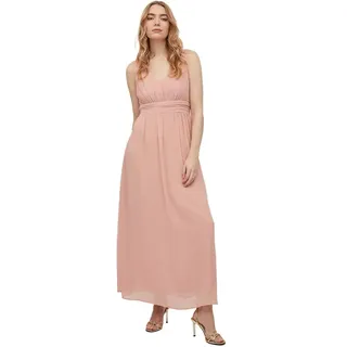 Vila Damen Vimilina Long Dress/Su - Noos Cocktailkleid, Misty Rose, 42 EU