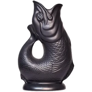Gluckigluck Karaffe mit „Gluck-Gluck“-Geräusch 27,5/17/9,5 cm , Schwarz , Keramik , Tiere , 1.2 L , Organisch , handgemacht , Geschirr, Kannen & Karaffen, Wasserkaraffen & Krüge