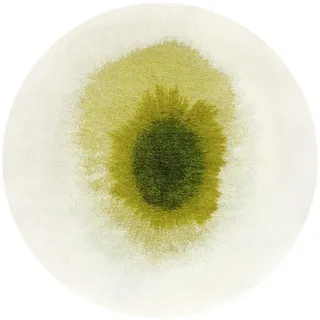 Louis De Poortere Teppich Green Pepper Meditation Drop 240/240 cm , Grün , Textil , Grafikmuster , Rund , 240x240 cm , Oeko-Tex® Standard 100 , antistatisch, pflegeleicht, rutschfeste Unterfläche, für Fußbodenheizung geeignet, UV-beständig, waschbar , Teppiche und Böden, Teppiche