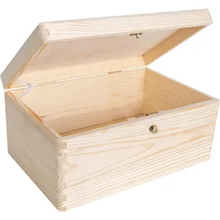 Creative Deco Holzkiste 40 x 30 x 24 cm 1-tlg. beige