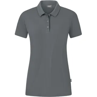JAKO Organic Stretch Poloshirt Damen steingrau 48 - Grau