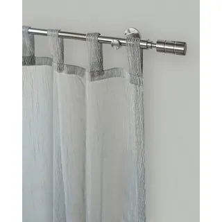 GARESA Gardinenstange »Lisa« 1 läufig-läufig Fixmaß Fixlänge 120, 160 und 200 cm, OHNE Ringe, silberfarben