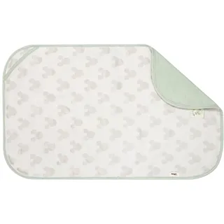 hauck Changing Mat Liner, Disney Mickey Light Beige - 2in1 Topper & Handtuch 44 x 69 x 0,4 cm - Atmungsaktive Baumwolle - Saugfähiges Frottee - Kompatibel mit Change N Clean Wickelauflage