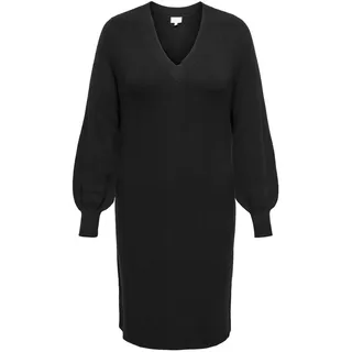 ONLY CARMAKOMA V-Neck Kleid Strickkleider Schwarz L
