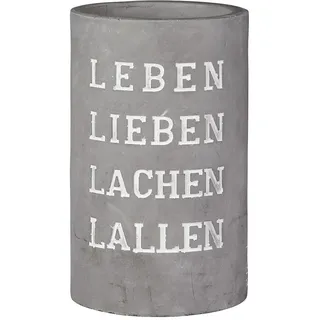 Räder Vino Beton Weinkühler Leben Lieben Lachen Lallen