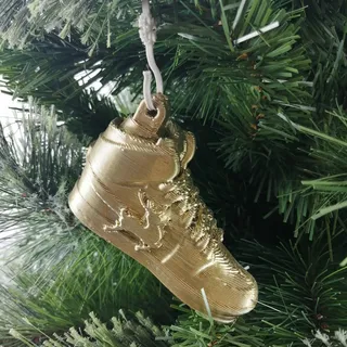 Trainers Creps Christmas Tree Bauble Gold