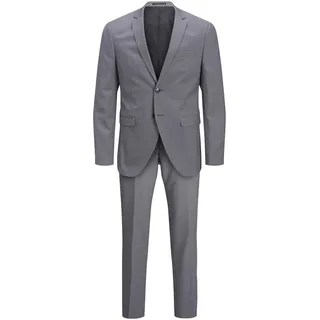 JACK & JONES Franco Anzug Light Grey Melange, 52 Herren Grau 52 - Grau