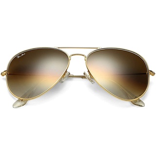 Pro Acme Sonnenbrille Herren Damen Klassische Pilotenbrille Glaslinse Fliegerbrille Unisex Piloten Sonnenbrille (Gold Rahmen/Gradienten Braun Linse)