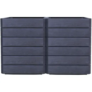 GARANTIA Hochbeet Ergo Vario 2 Wood 75 x 100 x 75 cm Braun
